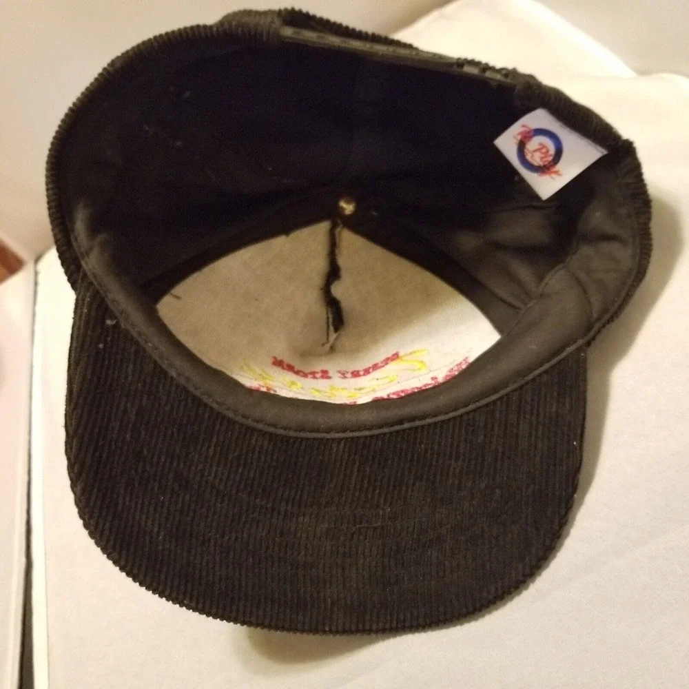 Vintage Made‎ In USA Operation Desert Storm Black SnapBack Corduroy Trucker Hat